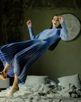 Lemme Cashmere blend pleated skirt: Caramello