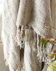 Eadie Lifestyle Mayla Linen Throw Natural