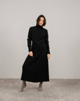 Lemme Cashmere blend pleated skirt: Caramello