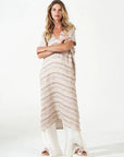 Woman Wearing Estilo Emporio Zaza Linen Dress - Marrakesh - Dress LUXAMORE