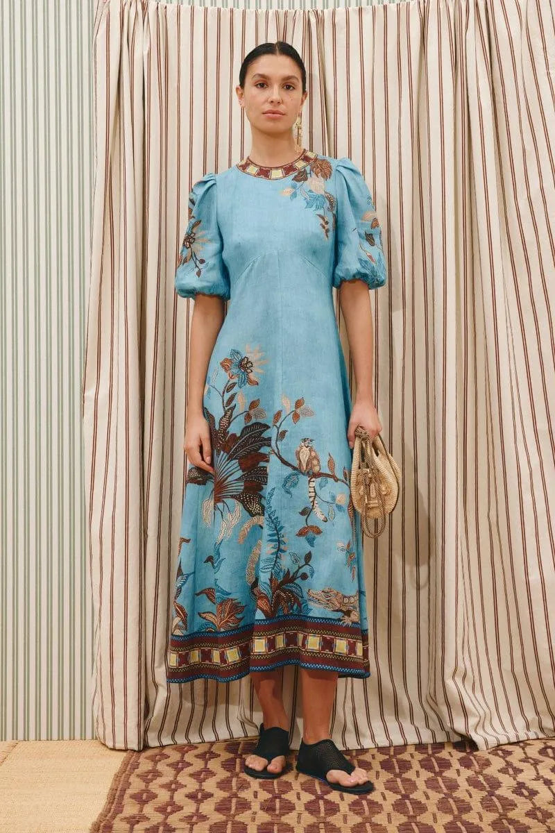 ALÉMAIS Georgie Midi Dress LUXAMORE  