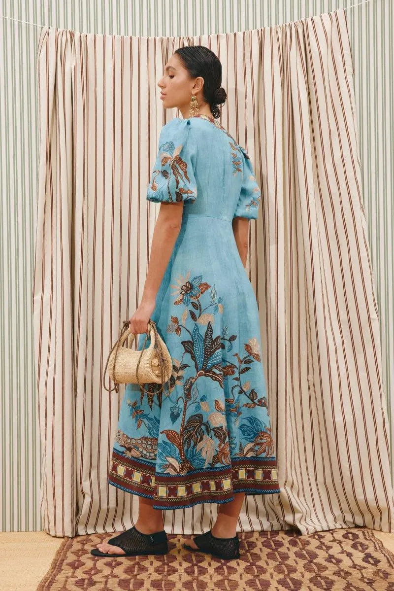 ALEMAIS Georgie Midi Dress LUXAMORE  
