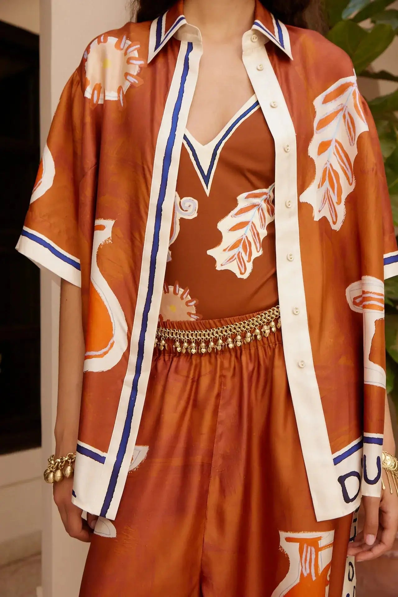 ALEMAIS Soleil d’Amour Silk Shirt LUXAMORE  