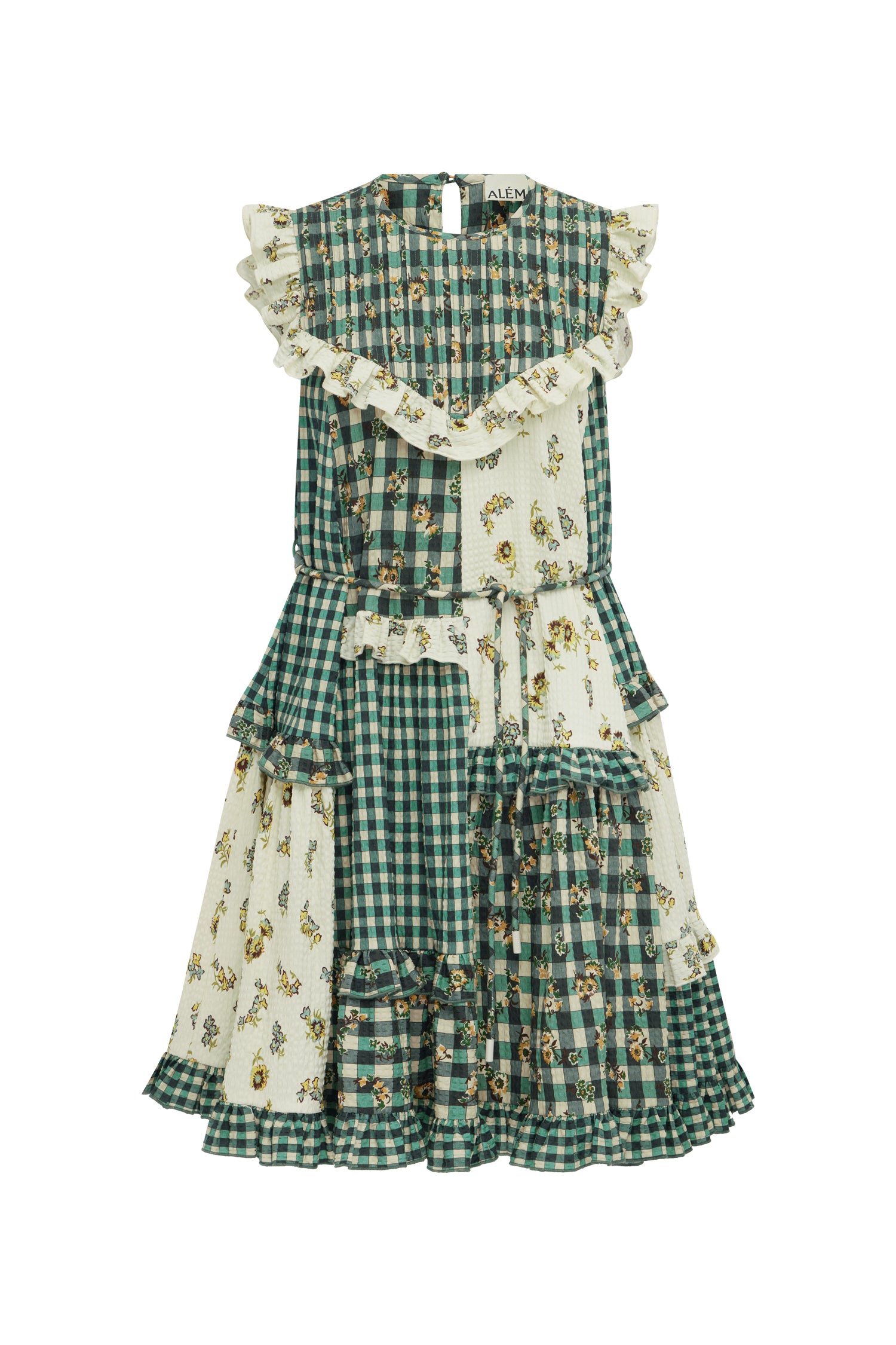 ALÉMAIS Outrider Seersucker Mini Dress