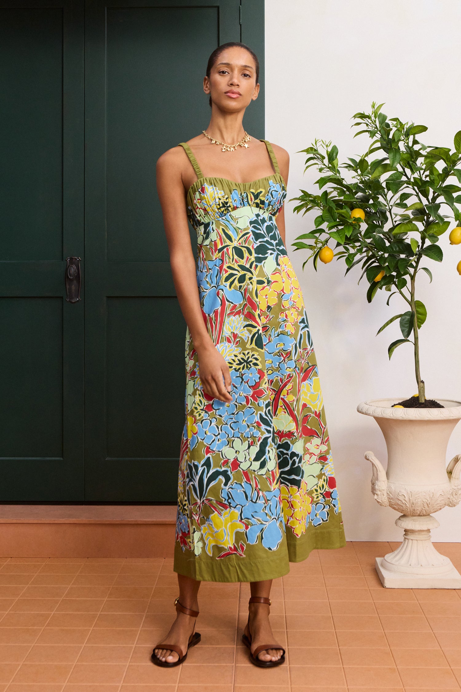 ALEMAIS Solstice Midi Dress LUXAMORE  