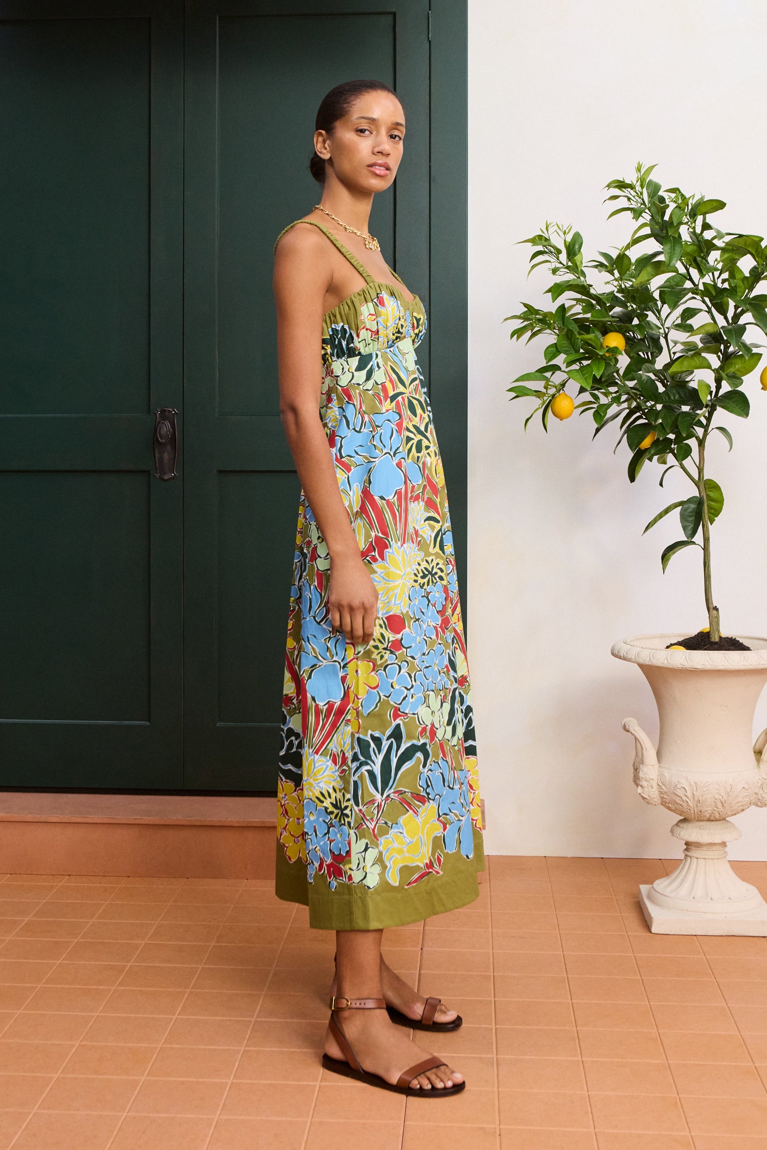 ALEMAIS Solstice Midi Dress LUXAMORE  