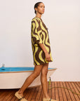 ALEMAIS Frankie Mini Dress Yellow LUXAMORE  