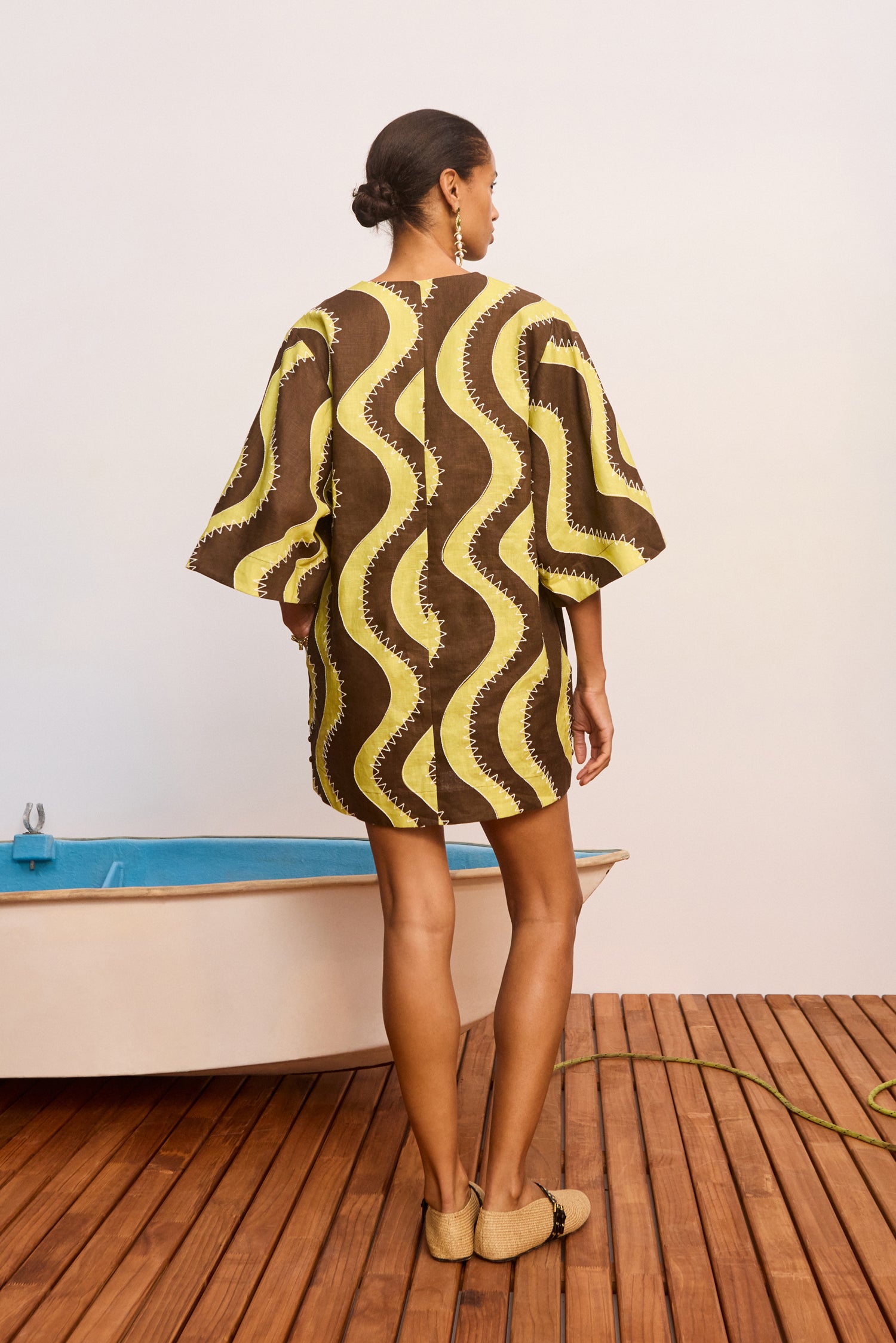 ALEMAIS Frankie Mini Dress Yellow LUXAMORE  