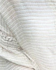 Alemais Sustainable Florence-Shirt close up worn by model LUXAMORE