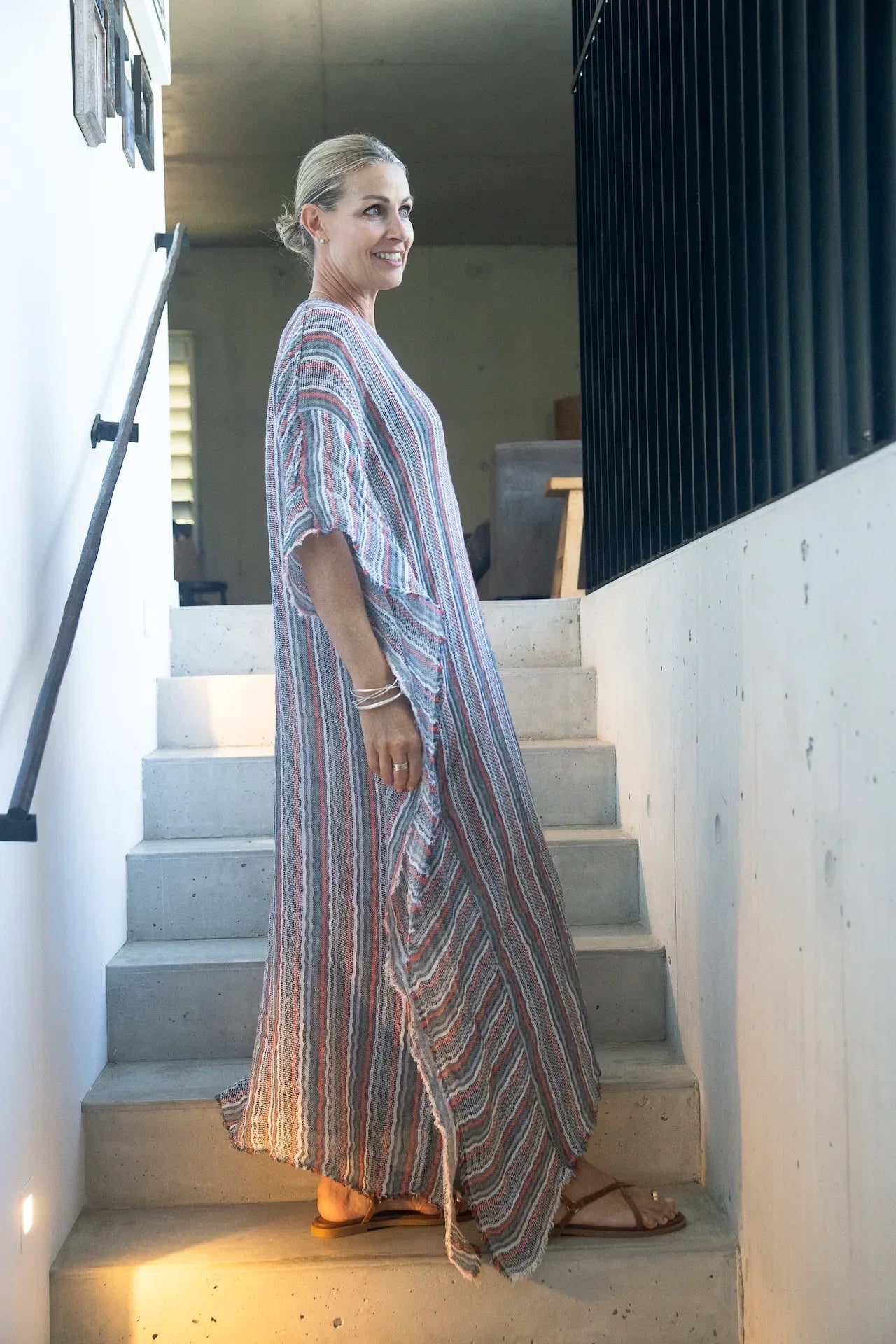 Alemais Sustainable Florence-Shirt close up worn by model LUXAMORE