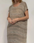 Alemais Sustainable Florence-Shirt close up worn by model LUXAMORE