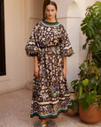 Alemais Sustainable Florence-Shirt close up worn by model LUXAMORE