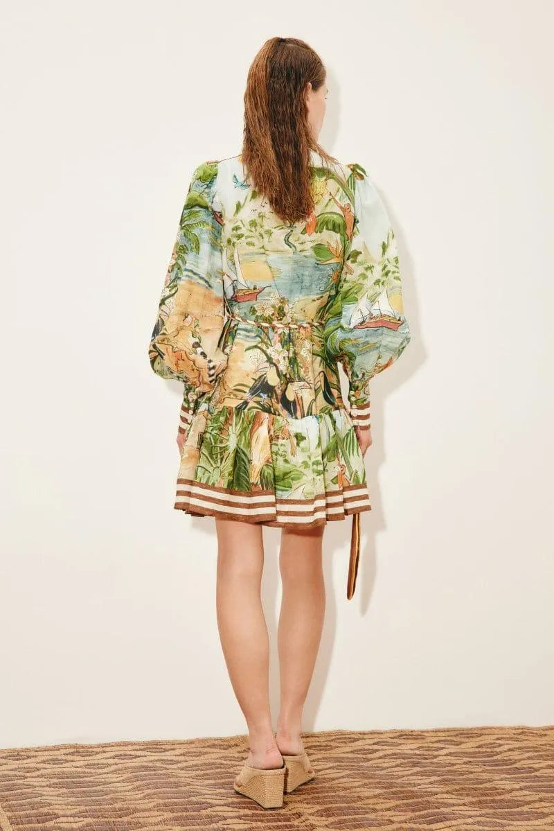 woman wearing Alemais Toucan Tango Mini LUXAMORE 