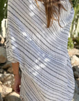 Bypias Hallie Linen Kaftan White LUXAMORE  