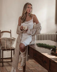 Bypias Slowly Morning Cardigan - Beige LUXAMORE  
