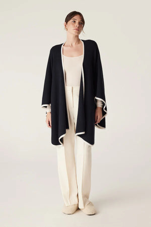 Pre Order Cable The Glenelg Merino Cape - Midnight Navy