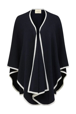 Pre Order Cable The Glenelg Merino Cape - Midnight Navy