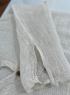 Estilo Emporio Carita Cover Up Linen Dress - Rete