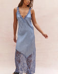 Charli - Solange Slip Dress - Washed Blue LUXAMORE  