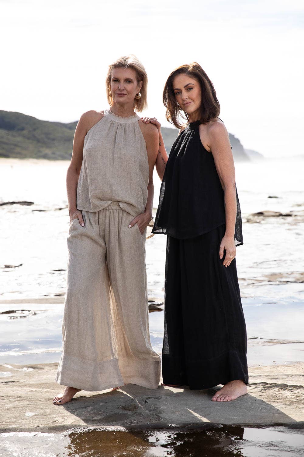 Woman Wearing Eadie Lifestyle Arana Linen Pant - Pants LUXAMORE