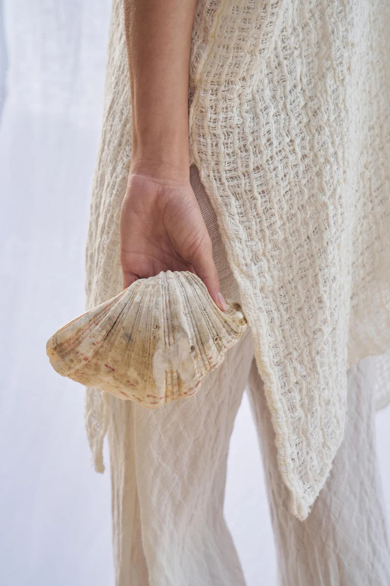 Estilo Emporio Cuadra Top + Dress Cestino Panna - LUXAMORE -Dress- Estilo Emporio La Cota Cover Up Dress,Versatile, sustainable, and effortlessly chic for any occasion. Shop Estilo Emporio Dresses Italian Linen at Luxamore.