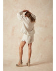 Woman Wearing Estilo Emporio Filly Shorts - Shorts LUXAMORE
