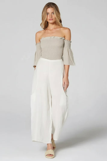 Estilo Emporio Fiorella Top - Grey LUXAMORE  