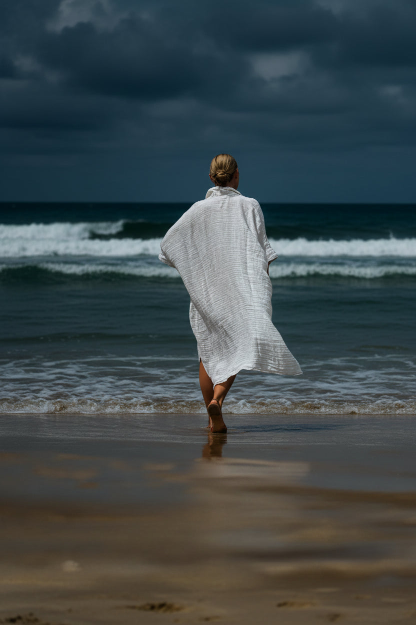 Estilo Emporio La Cota Cover Up Linen Dress Lyla LUXAMORE  