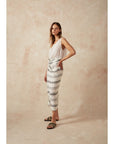 Estilo Emporio Malay Skirt - Monochroma - LUXAMORE -Skirts-Estilo Emporio Malay Skirt Embrace the carefree essence of sun-soaked beach days with this linen skirt made sustainably in Italy. Shop Estilo Emporio Skirts.