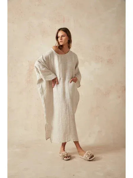 Estilo Emporio Nebbilio Linen Dress - Lyla LUXAMORE  
