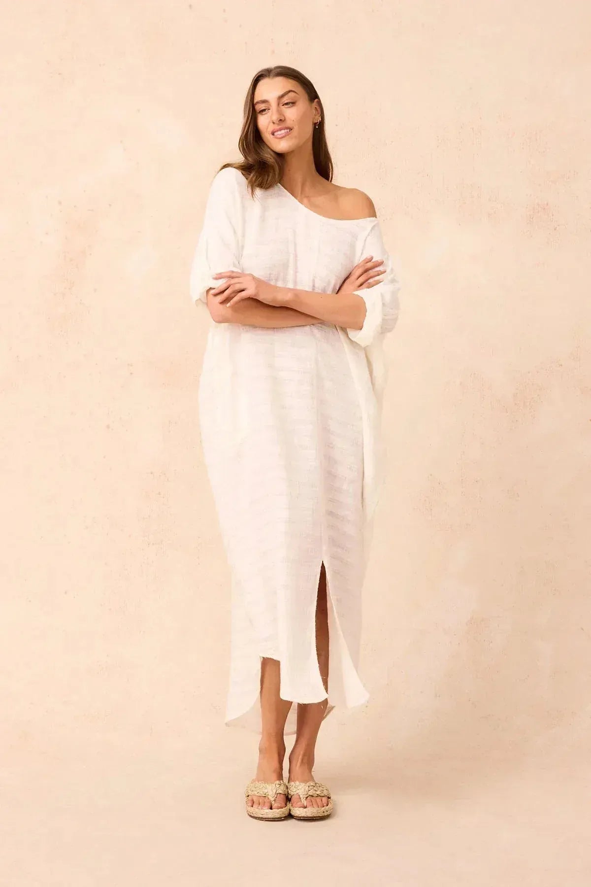 Exclusive Estilo Emporio Neve Dress - Tele Atena Yellow - LUXAMORE