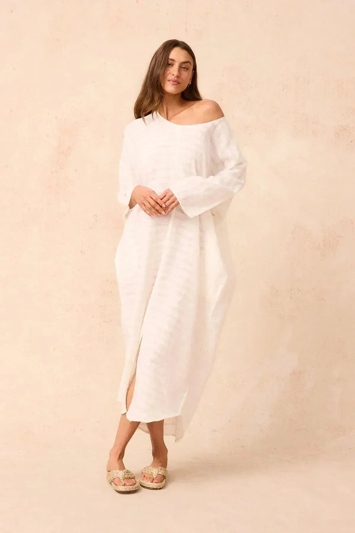 Exclusive Estilo Emporio Neve Dress - Tele Atena Yellow - LUXAMORE