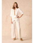 Woman Wearing Estilo Emporio Greco Top - Top LUXAMORE