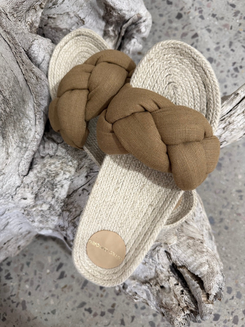 Estilo Emporio Shoes Nicola Espadrille Flat - Honey - Shoes LUXAMORE