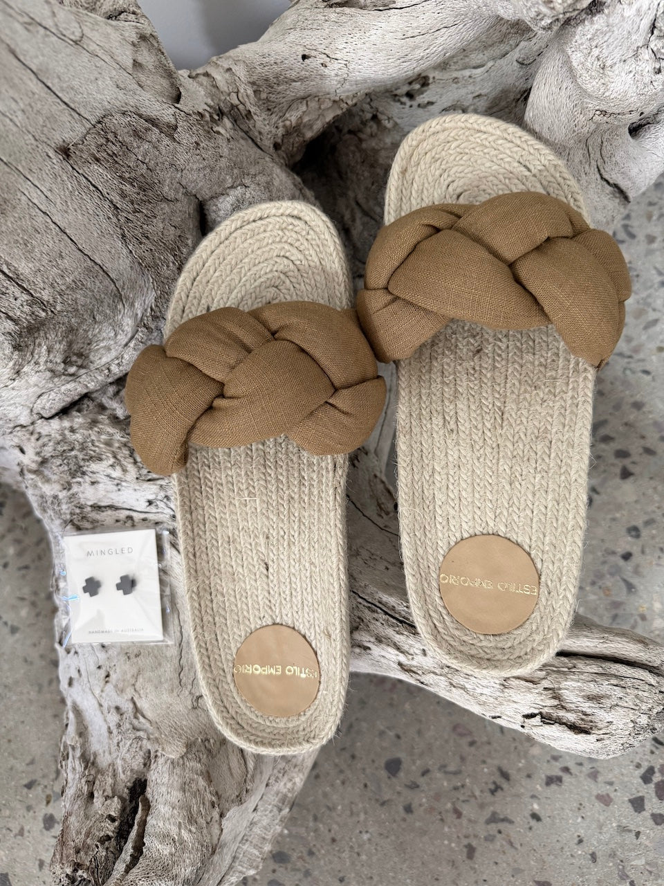 Estilo Emporio Shoes Nicola Espadrille Flat - Honey - Shoes LUXAMORE