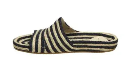 Estilo Emporio Shoes Woven Jute Slide LUXAMORE  