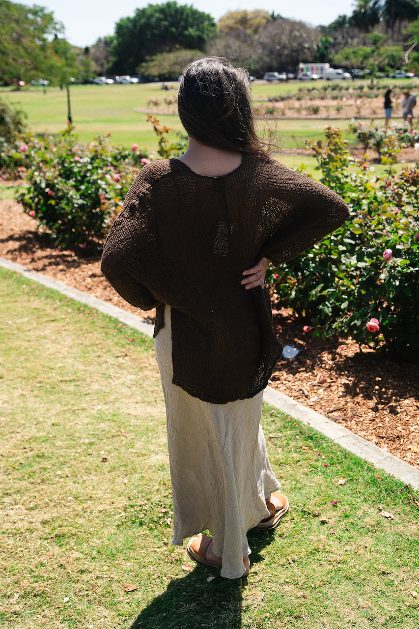 Woman Wearing Exclusive: Estilo Emporio Element Skirt - Brasile Natural - Skirts LUXAMORE