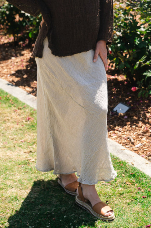 Woman Wearing Exclusive: Estilo Emporio Element Skirt - Brasile Natural - Skirts LUXAMORE