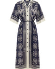 ALÉMAIS Banderra Linen Shirtdress