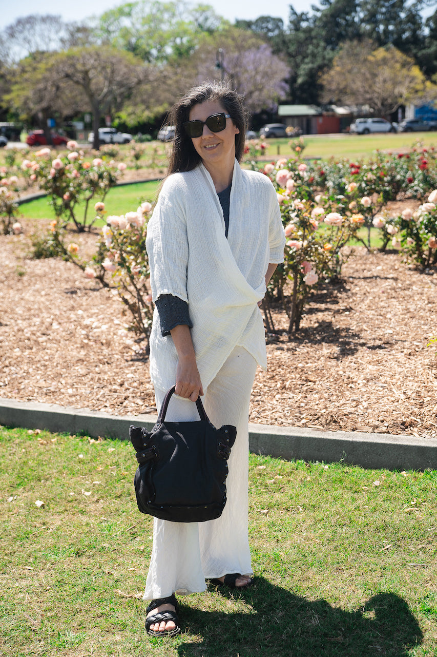 Woman Wearing Jamin Puech Bag - Lucien Cross Body and Shoulder - Black - Bag LUXAMORE