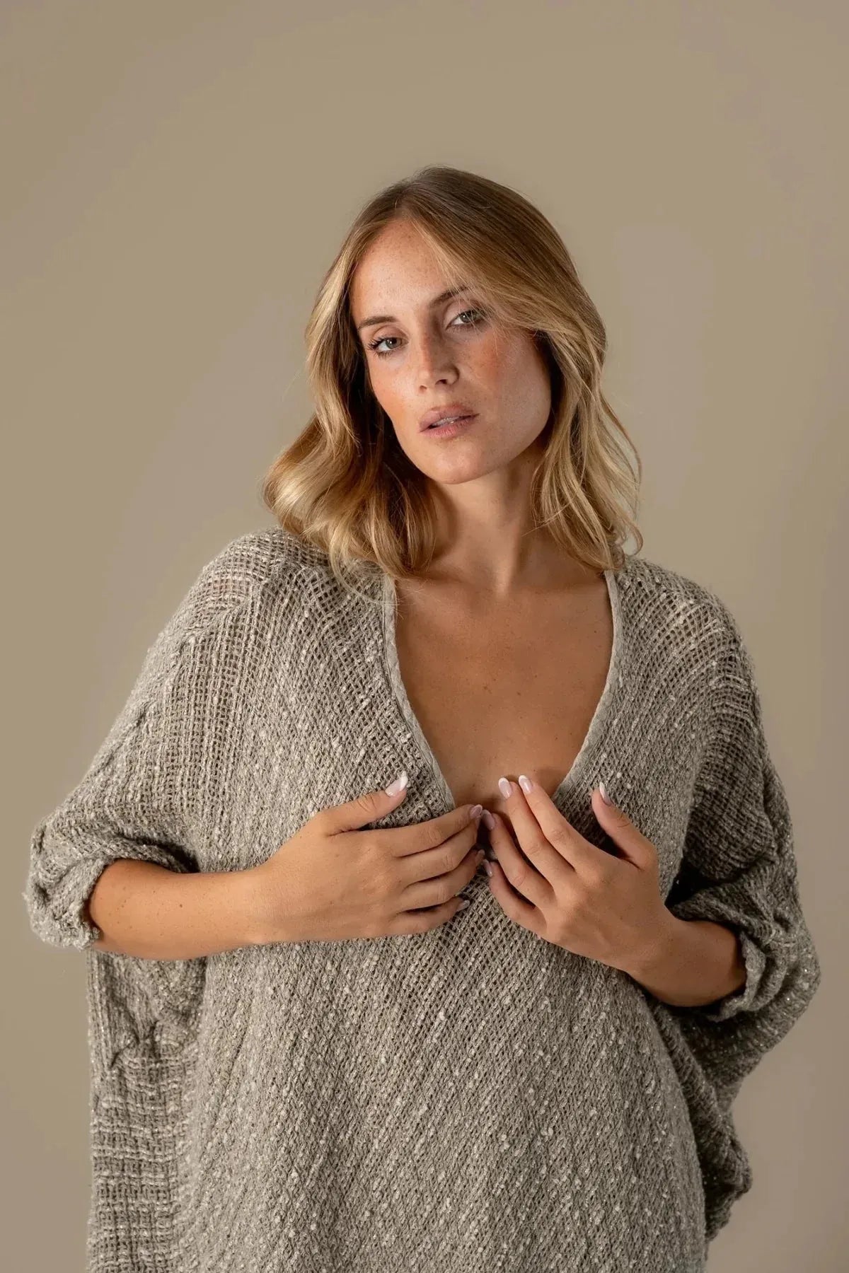 La Bottega di Brunella Linen Dress VESTITO FAUSTA - Campagna Luxor - LUXAMORE