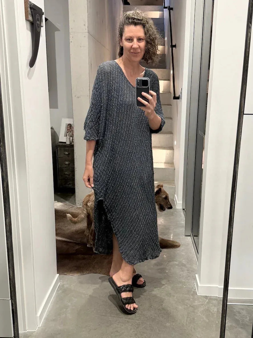 La Bottega di Brunella Linen Dress VESTITO FAUSTA - Campagna Luxor - LUXAMORE