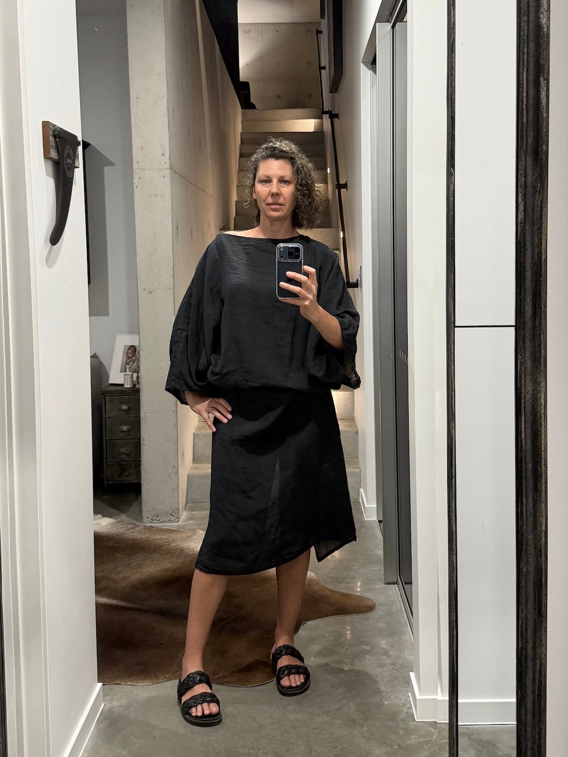 La Bottega di Brunella Linen Dress VESTITO MOSE&#39; - Battista LUXAMORE 