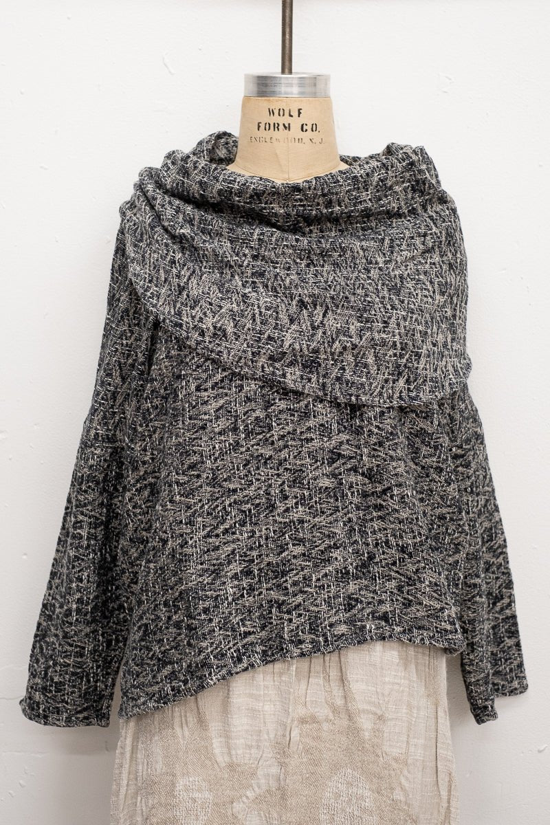 La Bottega di Brunella MAGLIA GHIANDA - Pantera worn by model sustainably made in italy AW26 LUXAMORE  