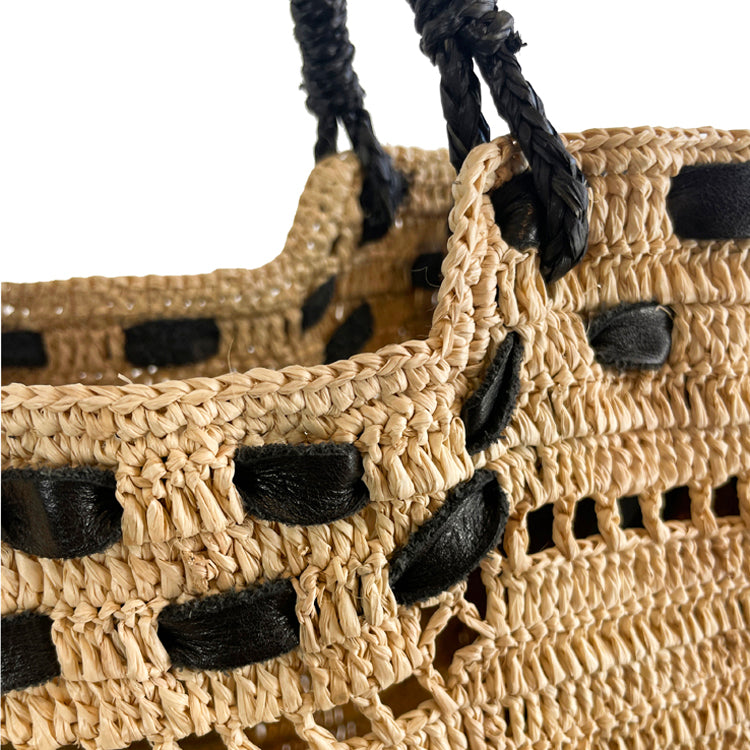 Made in Mada Anja Bag - LUXAMORE -Bag-Made in Mada Estelle Bag Mada in Mada's Hand woven and Anja Bag from Madagascar raffia accessory that effortlessly elevates your style. Shop Made in Mada Bags.