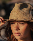 Woman Wearing Made in Mada Hat ELYA - hat LUXAMORE