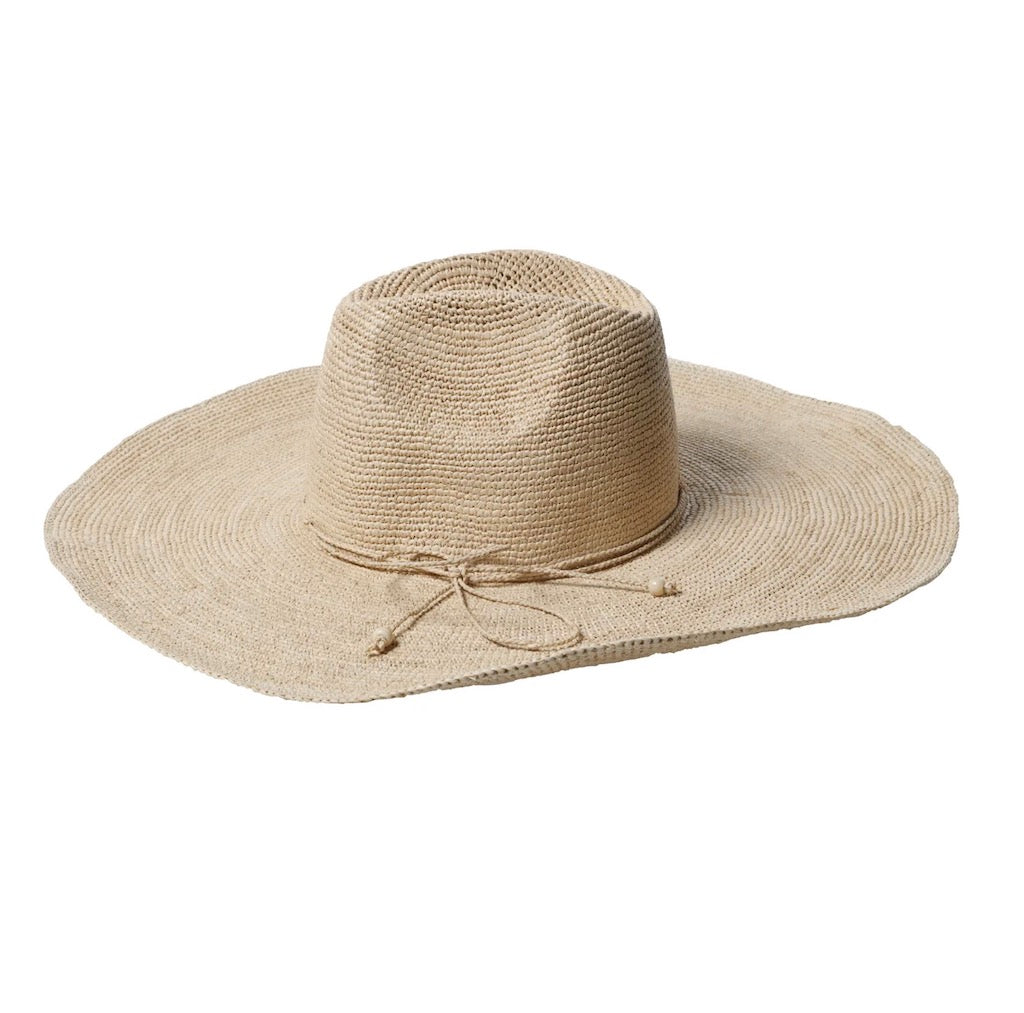 Woman Wearing Made in Mada Hat AZIZ - hat LUXAMORE
