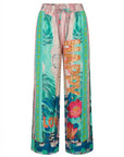 Wide-leg summer trousers: Miss Goodlife Love Palace pants featuring an elasticated back and side pockets. LUXAMORE