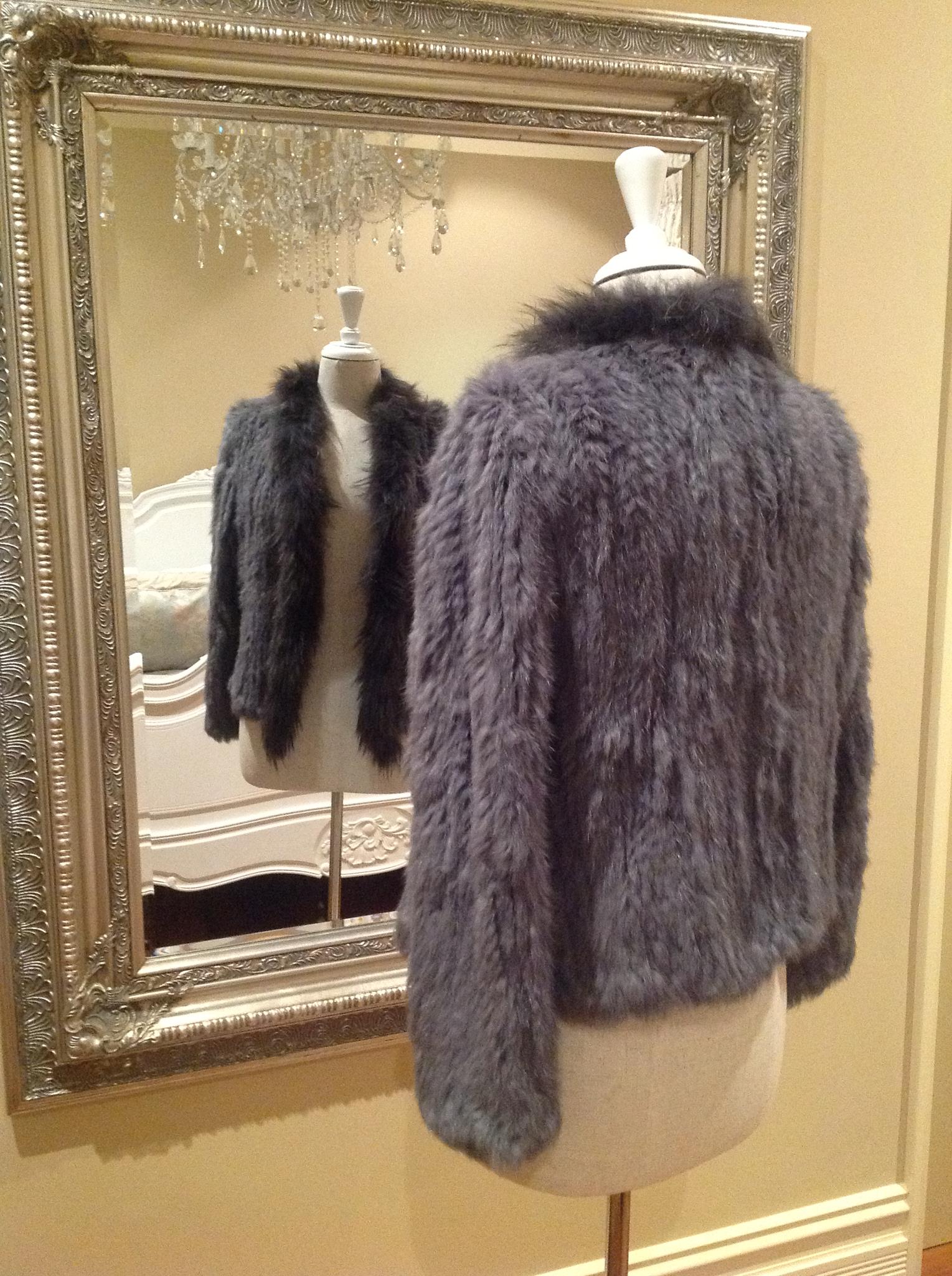 Woman Wearing Mode & Affaire Cascade Fur Coat - Portobello - jacket LUXAMORE