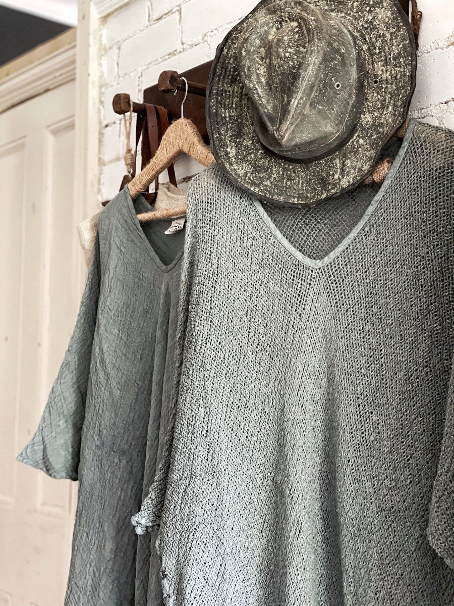 Pre Order La Bottega di Brunella Linen Dress Vestito Fausta Campagna - Fossil - LUXAMORE -Dress-La Bottega di Brunella Dress Vestito Fausta - Campagna linen dress garments, designed and handcrafted in Italy. Shop La Bottega di Brunella Linen at Luxamore.